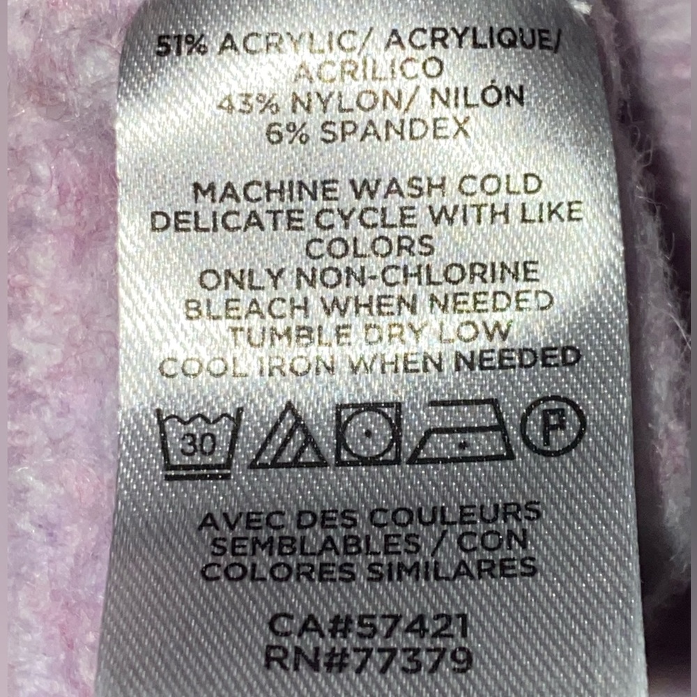 Ann Taylor Factory Cozy Ribbed Balloon Sleeve Sweater Size Medium - Picture 15 of 15